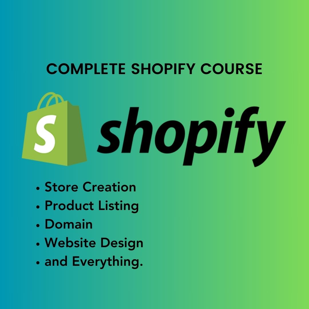 Ecommerce/Digital Marketing Complete Course
